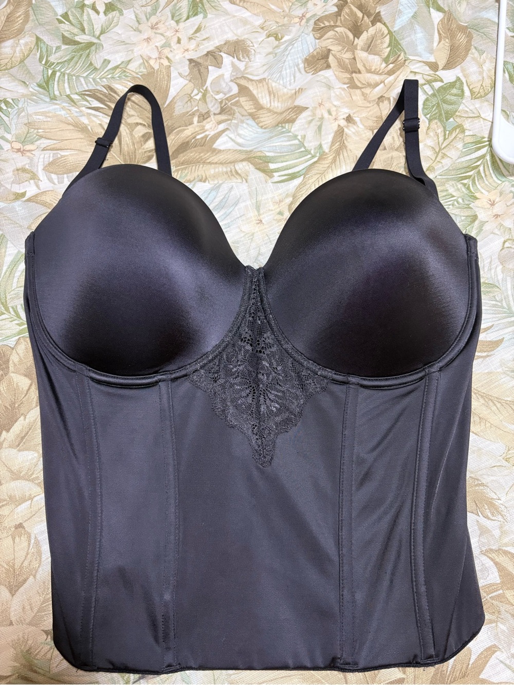 Maidenform Ultra Firm Control Lace Bustier Bra Sz : 40D